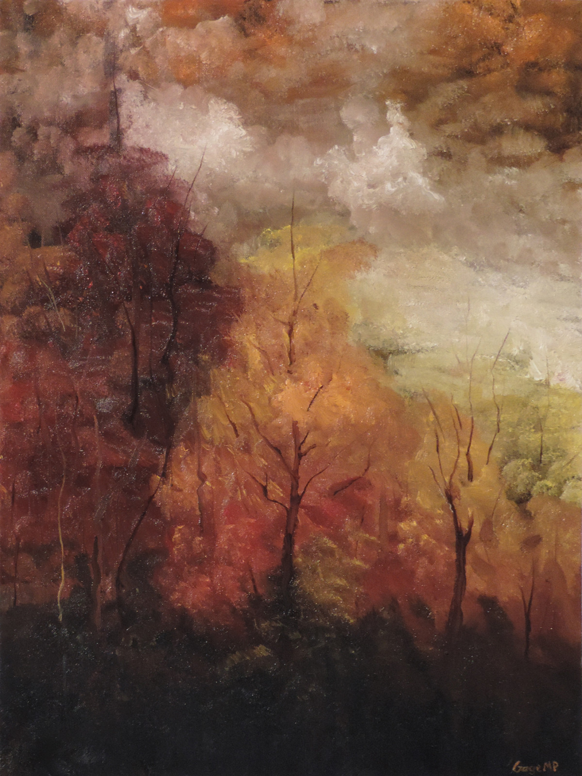 Rumtucket 1 - October - Oil on Canvas - 18 x 24